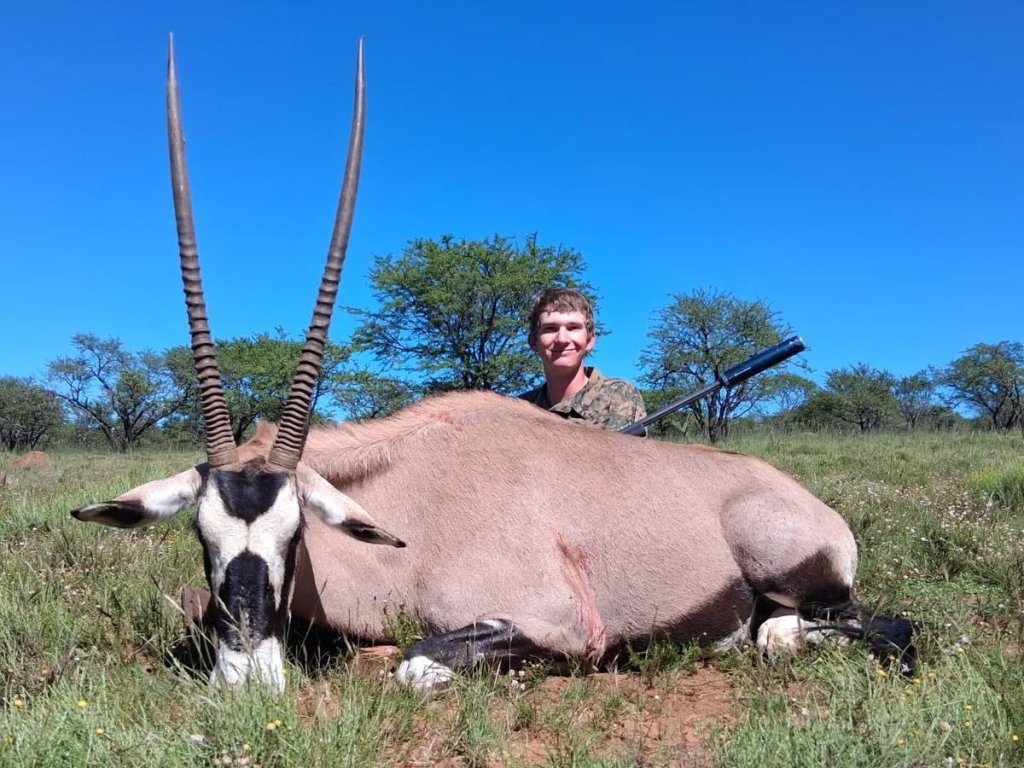 hunting gemsbok